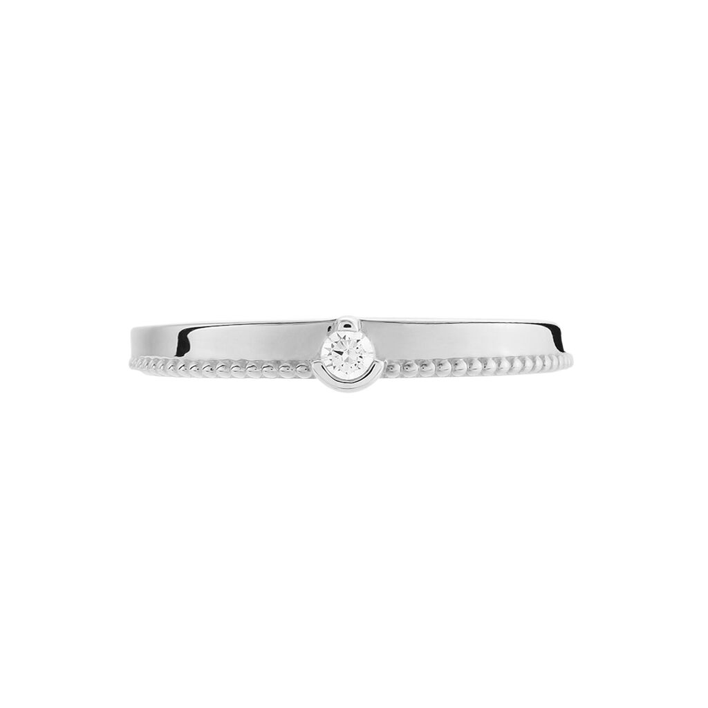 Bague Lou Or Blanc Diamant - Bagues solitaires Femme | Histoire d’Or
