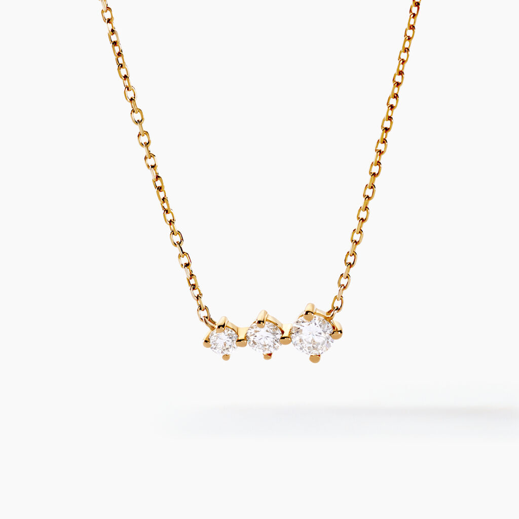 Collier Tryphena Or Jaune Diamant Synthétique - Colliers Femme | Histoire d’Or