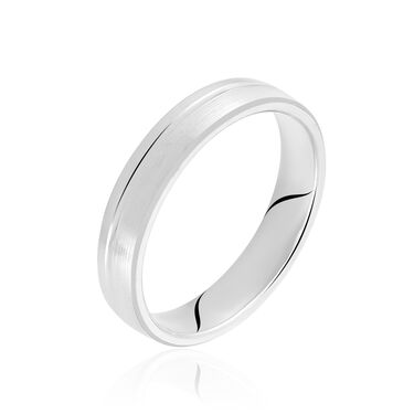 Alliance Gaedig Ruban Plat Or Blanc