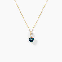 Collier Or Jaune Clothilde Topaze