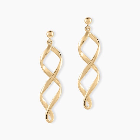 Boucles D'oreilles Pendantes Indi Plaqu&eacute; Or Jaune - Boucles d'oreilles fantaisie Femme | Histoire d&rsquo;Or