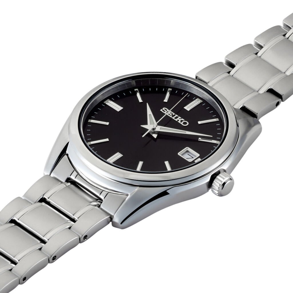 Montre Seiko Classique Noir - Montres Homme | Histoire d&rsquo;Or