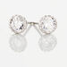 Boucles D'oreilles Puces Kadidia Or Blanc Oxyde De Zirconium - Clous d'oreilles Femme | Histoire d’Or