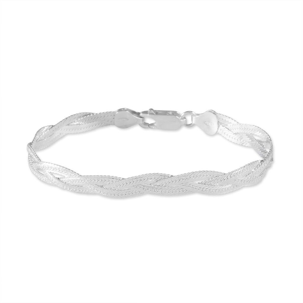 Bracelet Elae Argent Blanc