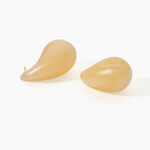 Boucles D'Oreilles Puces Doria Acier Jaune - Boucles d'oreilles fantaisie Femme | Histoire d&rsquo;Or