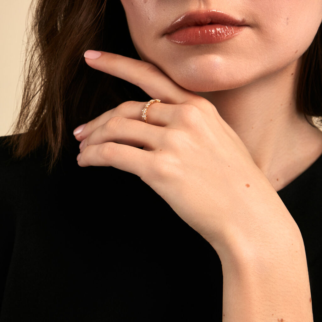 Bague Bedros Or Jaune Oxyde De Zirconium - Bagues avec pierre Femme | Histoire d&rsquo;Or