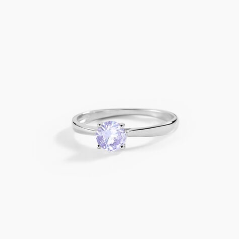 Bague Rio Argent Blanc Oxyde De Zirconium - Bagues solitaires Femme | Histoire d&rsquo;Or