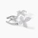 Boucles D'oreilles Pendantes Radiant Bloom Argent Blanc Oxyde - Boucles d'oreilles pendantes Femme | Histoire d’Or