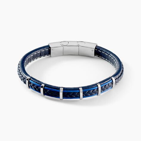 Bracelet Jourdan Cuir Noir - Bracelets Homme | Histoire d&rsquo;Or