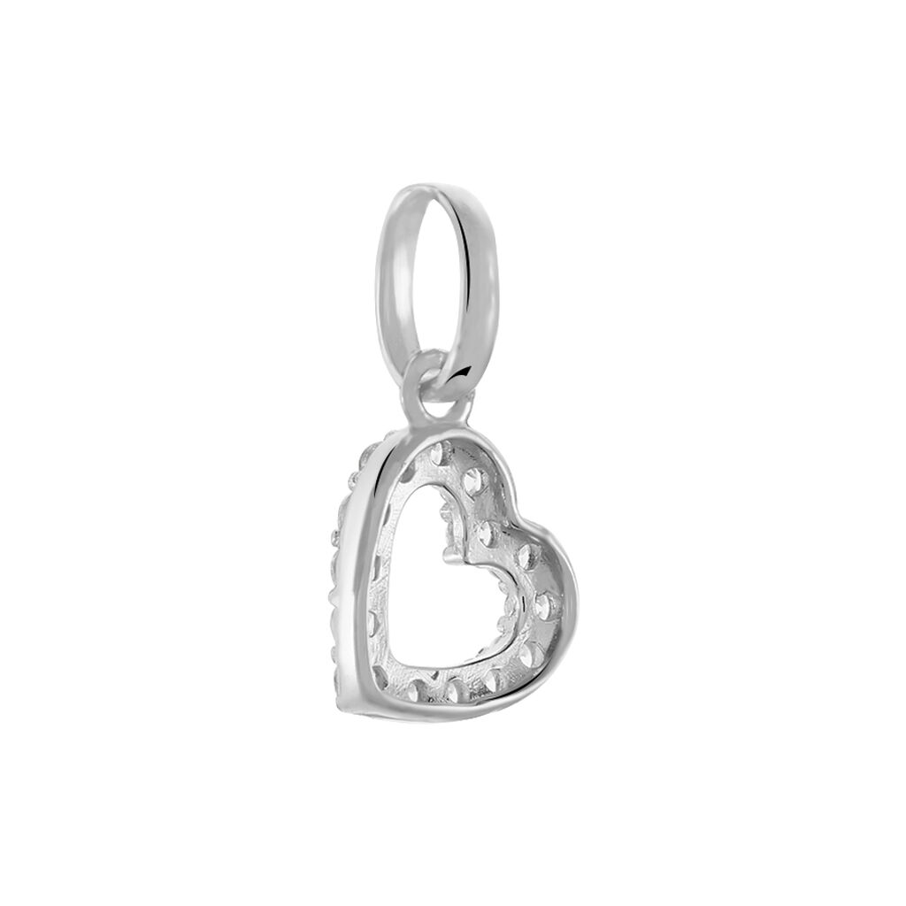 Pendentif Or Blanc Oxyde - Pendentifs Femme | Histoire d’Or