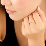 Bague Facettes Argent Blanc Oxyde De Zirconium - Bagues avec pierre Femme | Histoire d&rsquo;Or