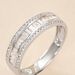Bague Collection 1986 Or Blanc Diamant - Alliances Femme | Histoire d’Or