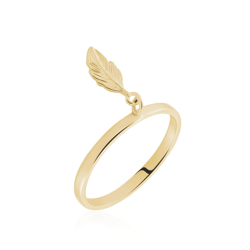 Bague Plaqué Or Jaune Libby - Bagues fantaisie Femme | Histoire d’Or