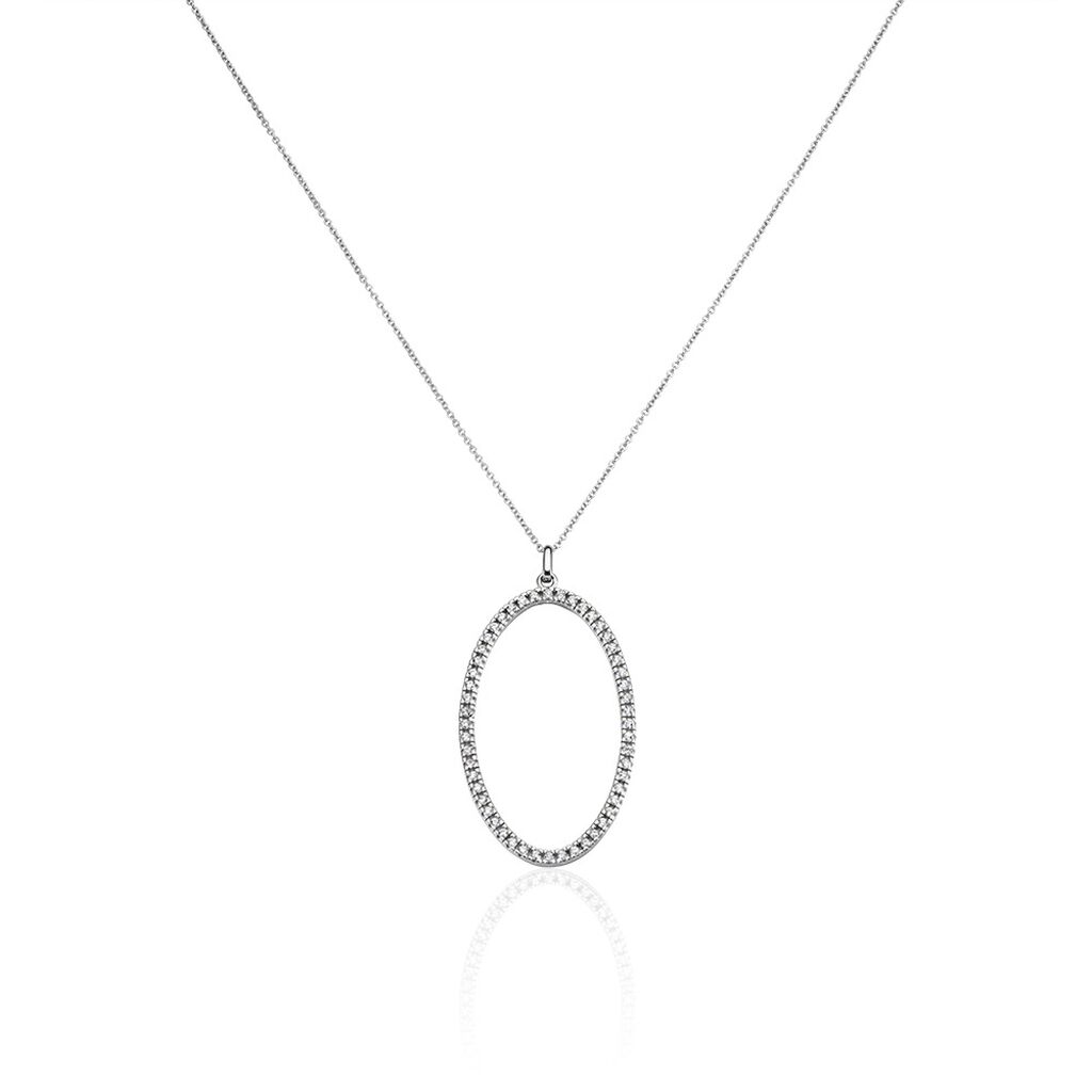 Collier Sautoir Argent Georgy Oxydes De Zirconium - Sautoirs Femme | Histoire d&rsquo;Or