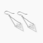 Boucles D'oreilles Pendantes Tylee Argent Blanc - Boucles d'oreilles fantaisie Femme | Histoire d&rsquo;Or