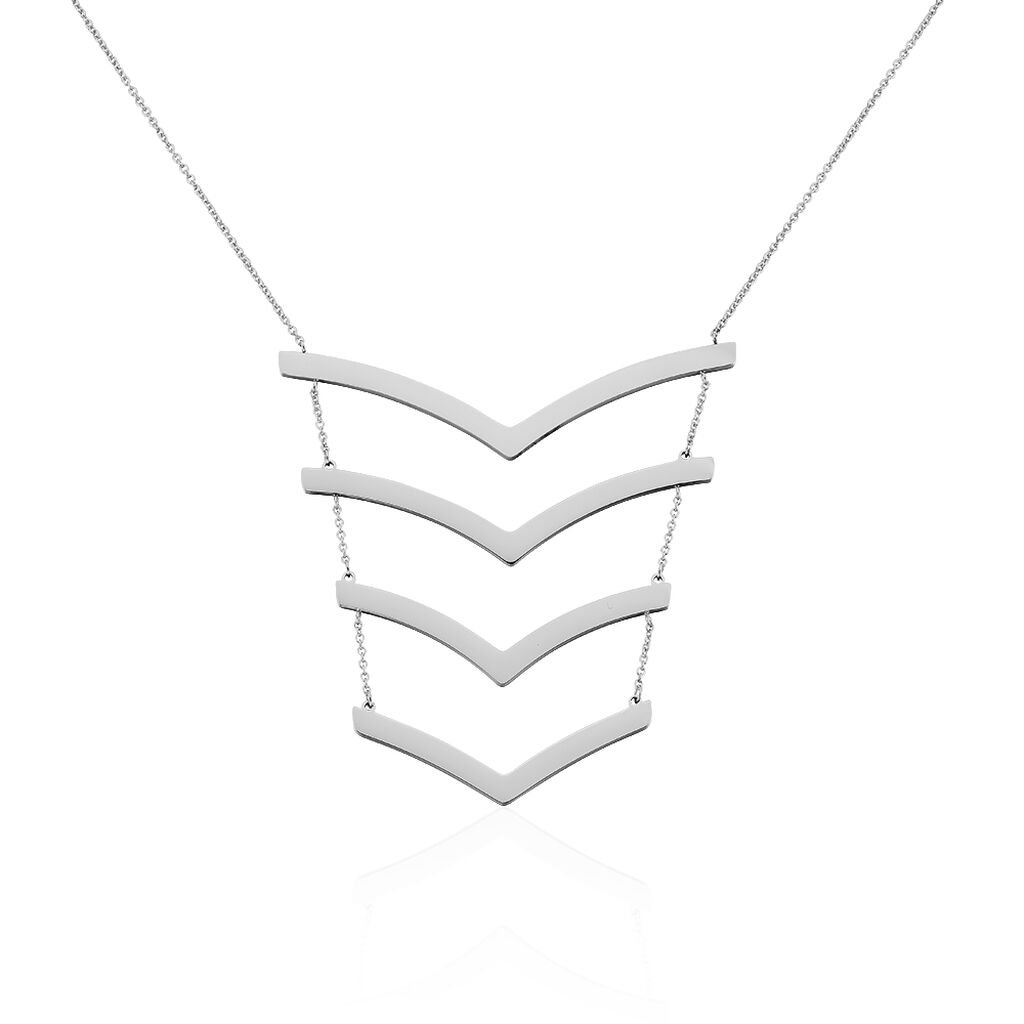 Collier Abid Acier Blanc - Colliers fantaisie Femme | Histoire d&rsquo;Or