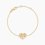 Bracelet Rom&eacute;e Plaqu&eacute; Or Jaune Oxyde De Zirconium - Bracelets Femme | Histoire d&rsquo;Or