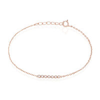 Bracelet Aryles Argent Rose Oxyde De Zirconium