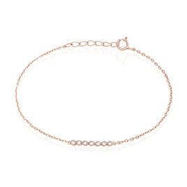 Bracelet Aryles Argent Rose Oxyde De Zirconium - Bracelets fantaisie Femme | Histoire d’Or