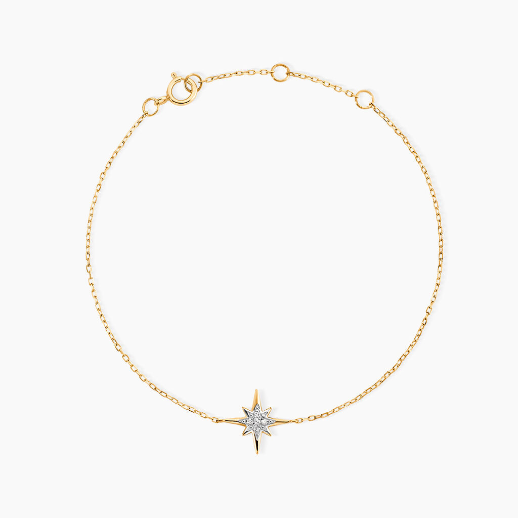 Bracelet Aveline Or Jaune Diamant - Bracelets Femme | Histoire d&rsquo;Or