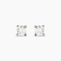 Boucles D'oreilles Puces Aphrodite Or Blanc Diamant
