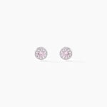 Boucles D'oreilles Puces Auxana Argent Blanc Oxyde De Zirconium - Boucles d'oreilles fantaisie Femme | Histoire d&rsquo;Or