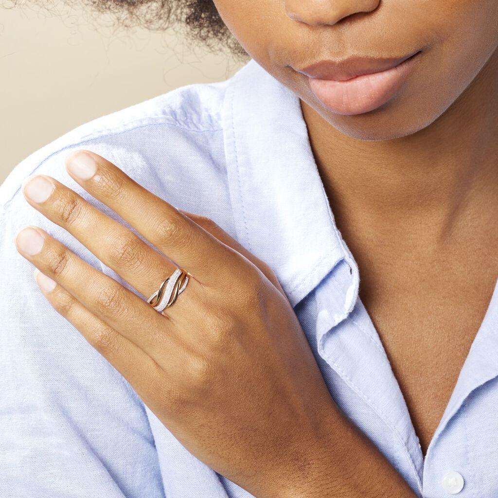 Bague Nila Or Jaune Diamant - Bagues avec pierre Femme | Histoire d’Or