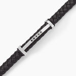 Bracelet Moris Acier Blanc Oxyde De Zirconium - Bracelets Cuir Homme | Histoire d&rsquo;Or