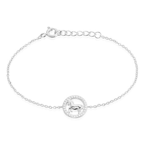 Bracelet Court Argent Blanc Ayeline Oxyde De Zirconium - Bracelets Femme | Histoire d’Or