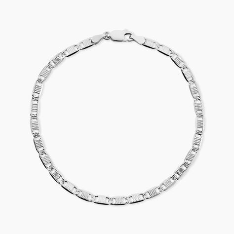 Bracelet Messenger Argent Blanc - Bracelets cha&icirc;ne Homme | Histoire d&rsquo;Or