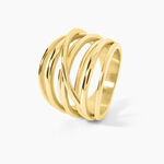Bague Gold Aura Acier Jaune - Bagues fantaisie Femme | Histoire d&rsquo;Or