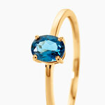 Bague Valentino Or Jaune Topaze - Bagues solitaires Femme | Histoire d&rsquo;Or