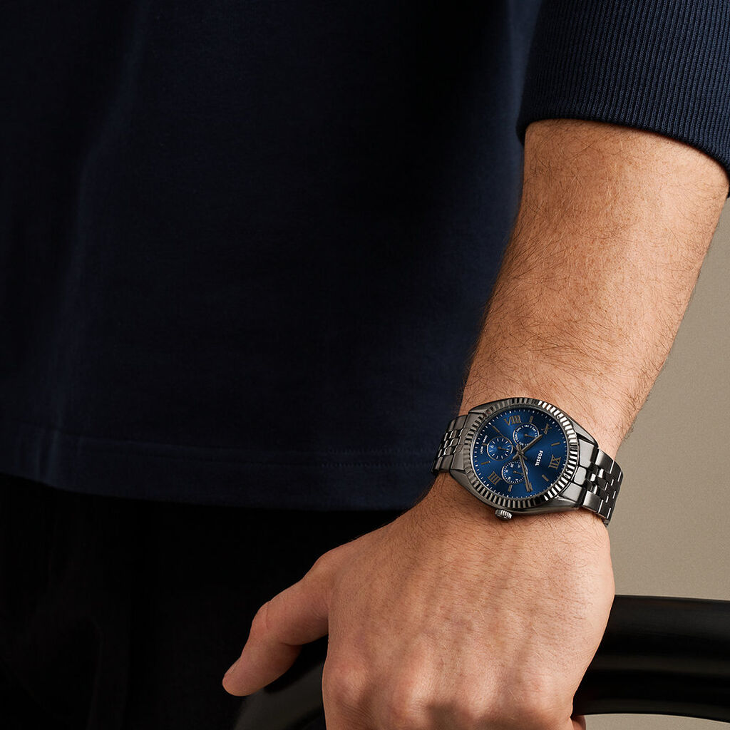 Montre Fossil Campbell Bleu - F&ecirc;te des p&egrave;res Homme | Histoire d&rsquo;Or