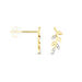 Boucles D'oreilles Puces Palmiro Or Jaune Diamant - Clous d'oreilles Femme | Histoire d’Or