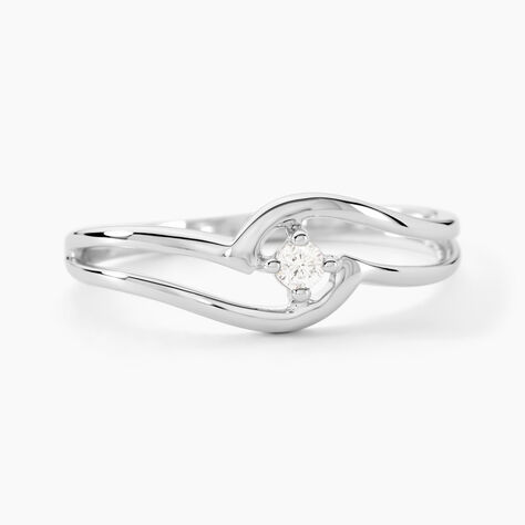 Bague Onenn Or Blanc Diamant - Bagues solitaires Femme | Histoire d’Or