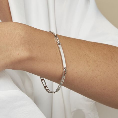 Bracelet Identité Vila Argent Blanc - Bracelets fantaisie Femme | Histoire d’Or