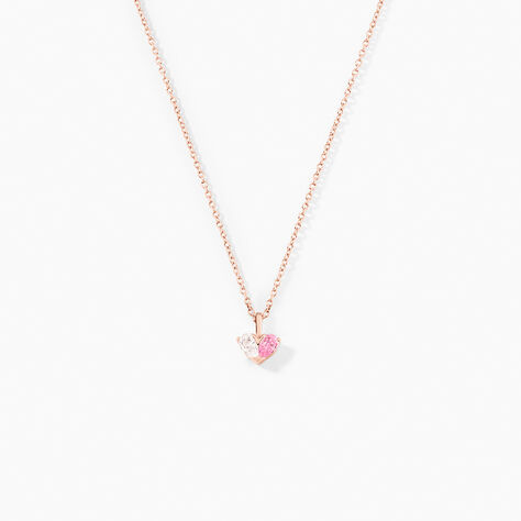 Collier Myhalf Argent Rose Oxyde De Zirconium - Colliers fantaisie Femme | Histoire d’Or