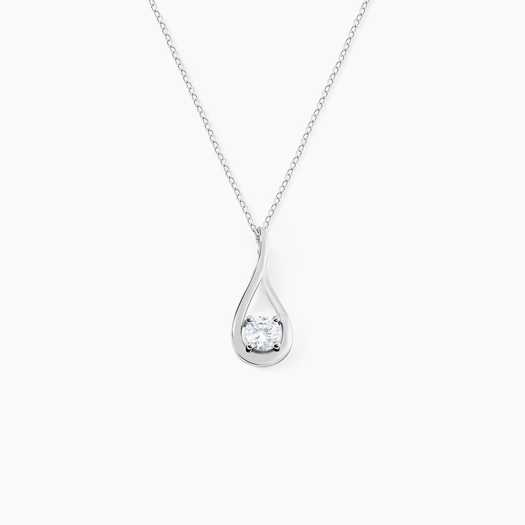 Collier Paloma Argent Blanc Oxyde De Zirconium - Colliers fantaisie Femme | Histoire d’Or