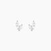 Boucles D'oreilles Puces Navette Argent Blanc Oxyde De Zirconium - Boucles d'oreilles fantaisie Femme | Histoire d’Or