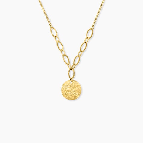 Pendentif Mila Acier Dor&eacute; - Pendentifs Femme | Histoire d&rsquo;Or