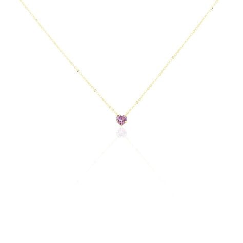 Collier Or Jaune Avaya Oxyde De Zirconium - Colliers Enfant | Histoire d’Or