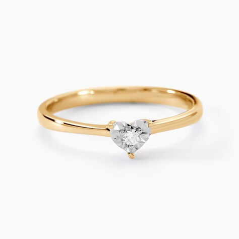 Bague Diamotion Or Jaune Diamant - Bagues solitaires Femme | Histoire d&rsquo;Or