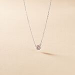 Collier Auxana Argent Blanc Oxyde De Zirconium - Colliers fantaisie Femme | Histoire d&rsquo;Or