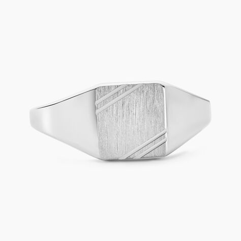 Chevalière Daniel Argent Blanc - Chevalières Homme | Histoire d’Or