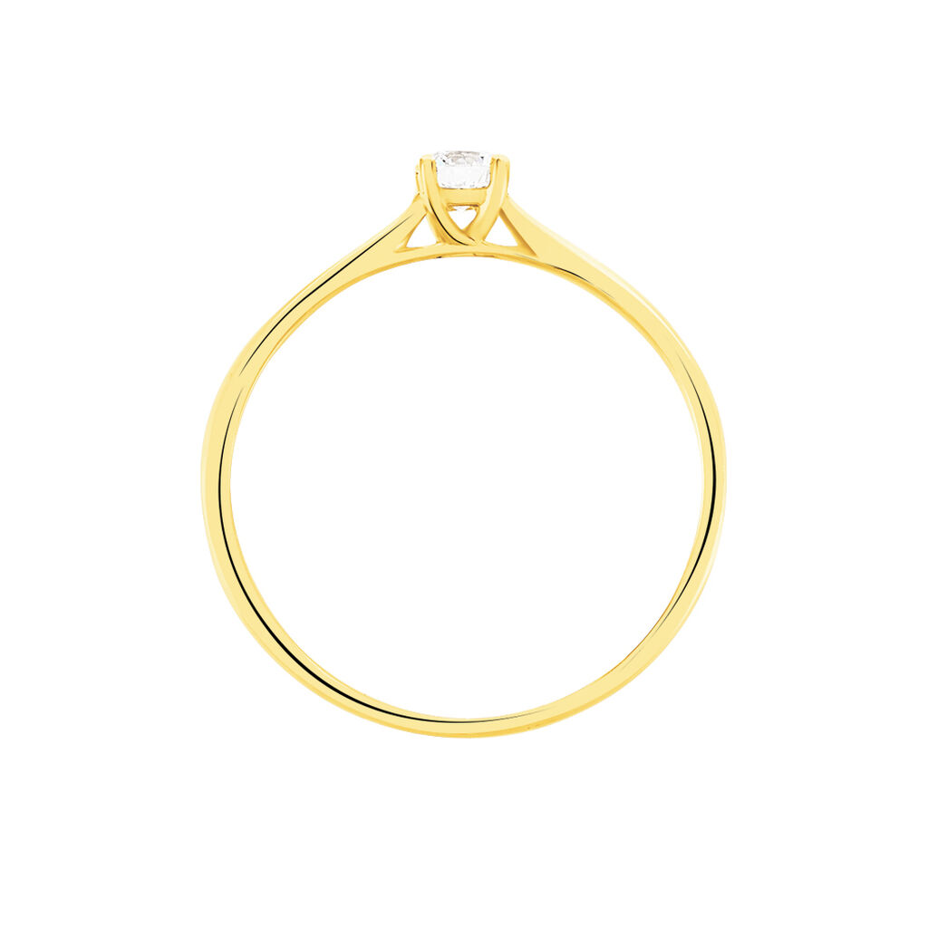 Bague Solitaire Victoria Or Jaune Diamant - Bagues solitaires Femme | Histoire d’Or