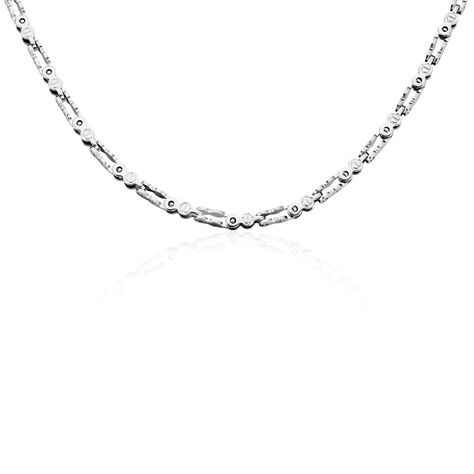 Collier Jourdan Hestia Acier Blanc - Colliers fantaisie Homme | Histoire d’Or
