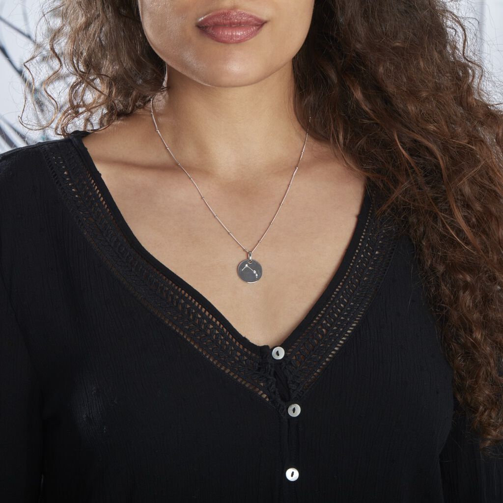 Collier Astr Argent Oxydes De Zirconium - Colliers Zodiaque Femme | Histoire d&rsquo;Or