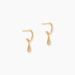 Cr&eacute;oles Roscoe Or Jaune Diamant - Boucles d'oreilles cr&eacute;oles Femme | Histoire d&rsquo;Or