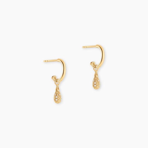 Cr&eacute;oles Roscoe Or Jaune Diamant - Boucles d'oreilles cr&eacute;oles Femme | Histoire d&rsquo;Or