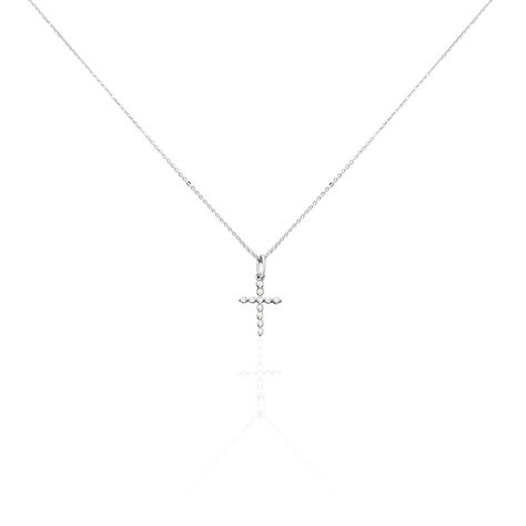 Collier Norine Argent Blanc Oxyde De Zirconium - Colliers fantaisie Femme | Histoire d’Or